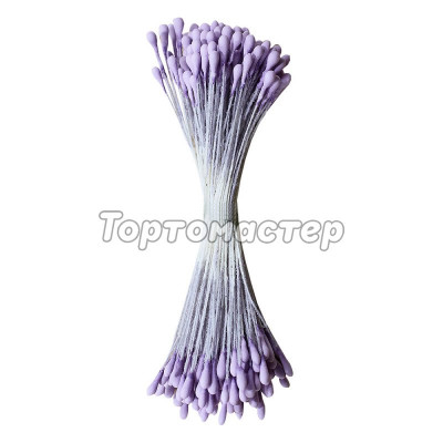 Тычинки для цветов длинные Сиреневые (280шт)