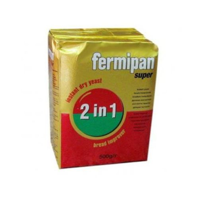 Дрожжи пекарные  Fermipan  super 2 in 1 (500г*20шт)