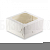 Коробка для бенто-торта с окном 160*160*80 мм белая 070620